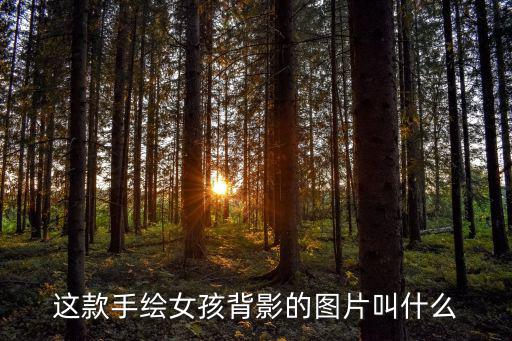 這款手繪女孩背影的圖片叫什么