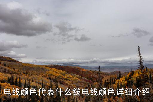 電線顏色代表什么線電線顏色詳細介紹