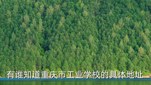 有誰知道重慶市工業學校的具體地址