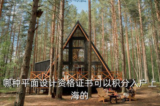 哪種平面設計資格證書可以積分入戶上海的