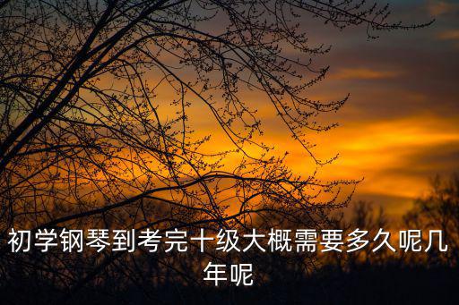 初學鋼琴到考完十級大概需要多久呢幾年呢