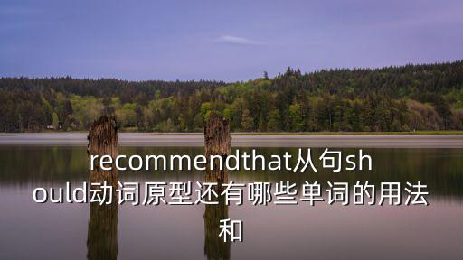 recommendthat從句should動詞原型還有哪些單詞的用法和