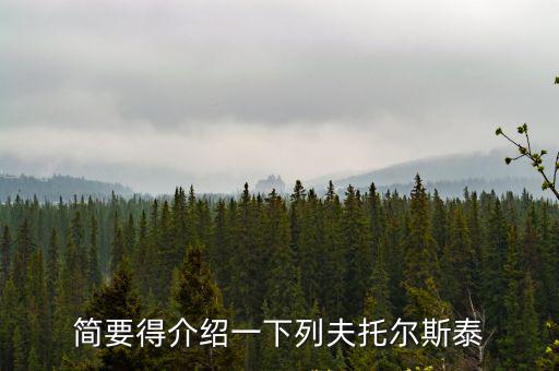 簡要得介紹一下列夫托爾斯泰