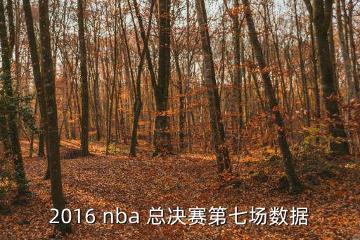 2016 nba 總決賽第七場數據