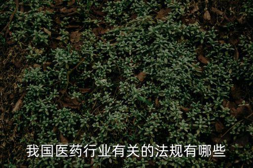 我國醫(yī)藥行業(yè)有關(guān)的法規(guī)有哪些