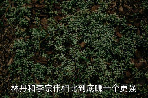 林丹和李宗偉相比到底哪一個更強