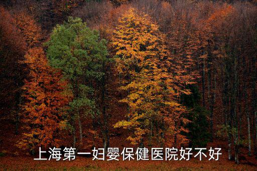 上海第一婦嬰保健醫院好不好
