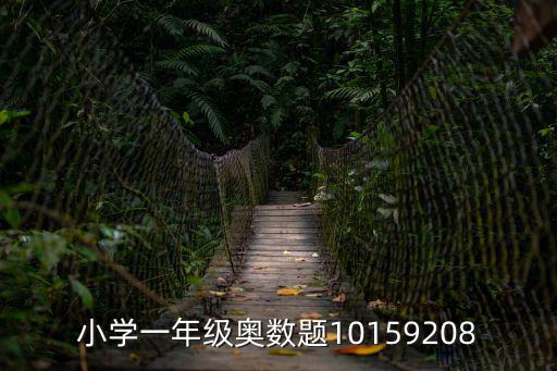 小學一年級奧數題10159208