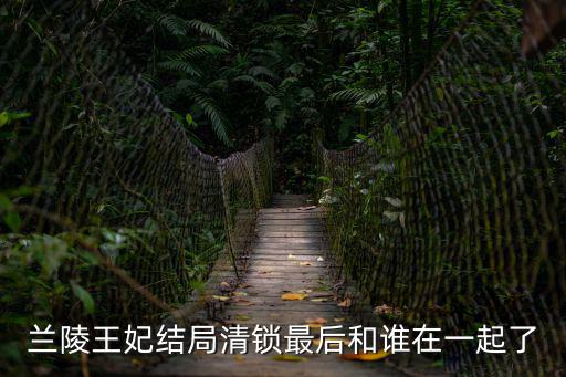 蘭陵王妃結局清鎖最后和誰在一起了