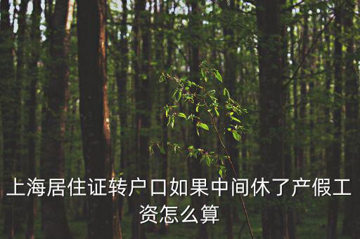 上海居住證轉戶口如果中間休了產假工資怎么算