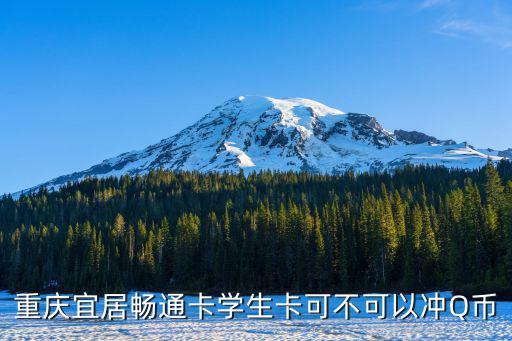 重慶宜居暢通卡學生卡可不可以沖Q幣