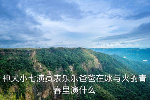 神犬小七演員表樂樂爸爸在冰與火的青春里演什么