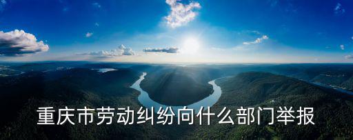重慶市勞動(dòng)糾紛向什么部門舉報(bào)