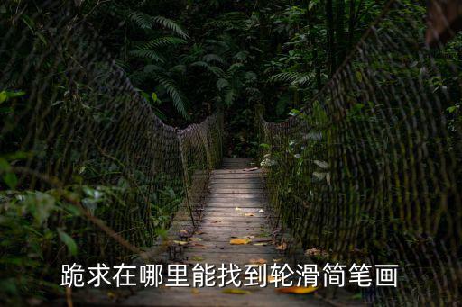跪求在哪里能找到輪滑簡筆畫
