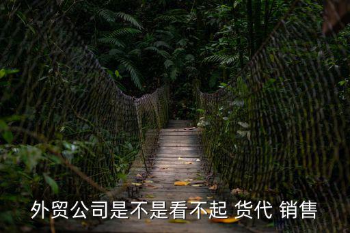 外貿公司是不是看不起 貨代 銷售