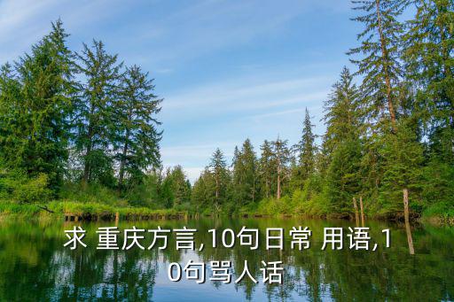 求 重慶方言,10句日常 用語,10句罵人話