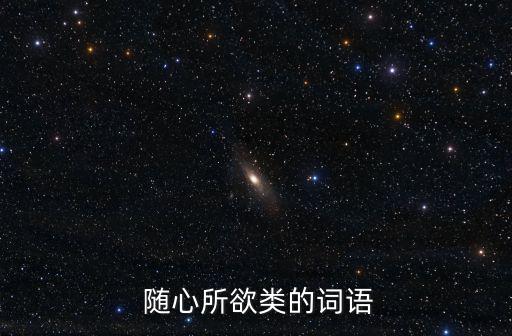 隨心所欲近義詞,隨心所欲四字金句