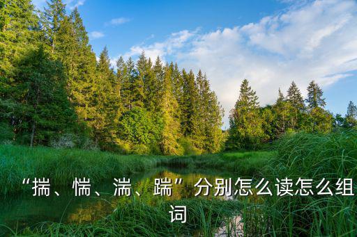 “揣、惴、湍、踹”分別怎么讀怎么組詞