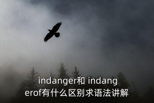  indanger和 indangerof有什么區(qū)別求語法講解