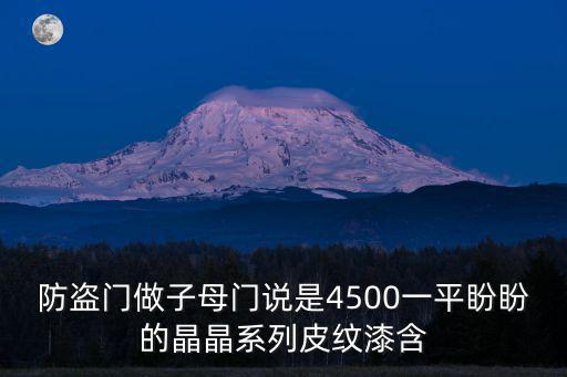 重慶市永川區(qū)子母防盜門，子母防盜門的價(jià)格大約是多少