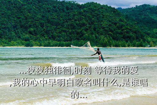 ...夜夜獨(dú)徘徊,時(shí)刻 等待我的愛(ài),我的心中早明白歌名叫什么,是誰(shuí)唱的...