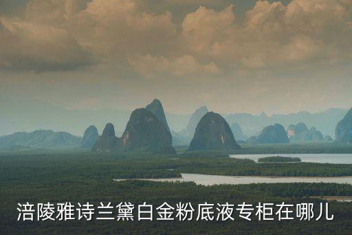 涪陵雅詩蘭黛白金粉底液專柜在哪兒