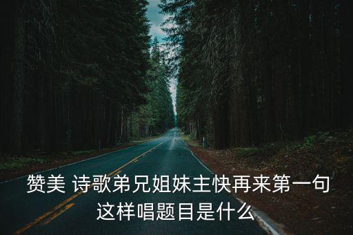 基督教贊美詩歌,歌唱贊美神的歌，愿上帝保佑你我