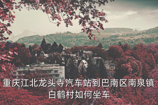 重慶江北龍頭寺汽車站到巴南區南泉鎮白鶴村如何坐車