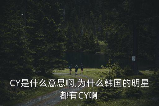 cy是什么意思,網(wǎng)絡術語cy是什么意思?
