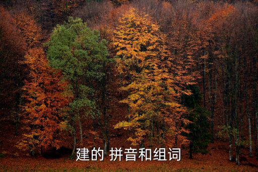 建的 拼音和組詞
