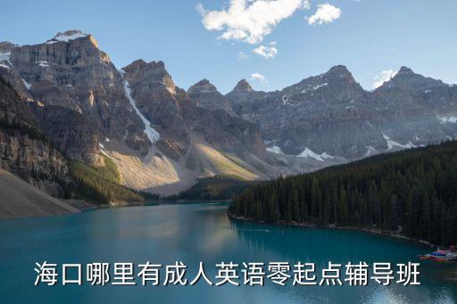 ?？谀睦镉谐扇擞⒄Z零起點輔導班