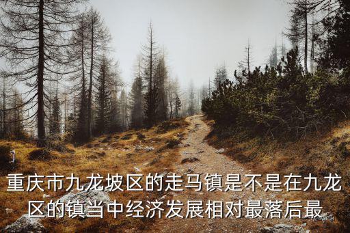 重慶市九龍坡區(qū)的走馬鎮(zhèn)是不是在九龍區(qū)的鎮(zhèn)當中經濟發(fā)展相對最落后最