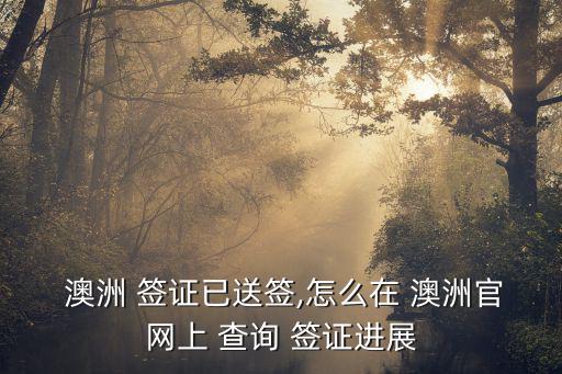  澳洲 簽證已送簽,怎么在 澳洲官網(wǎng)上 查詢 簽證進展