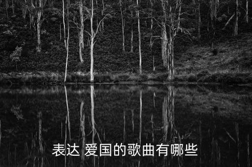 表達 愛國的歌曲有哪些