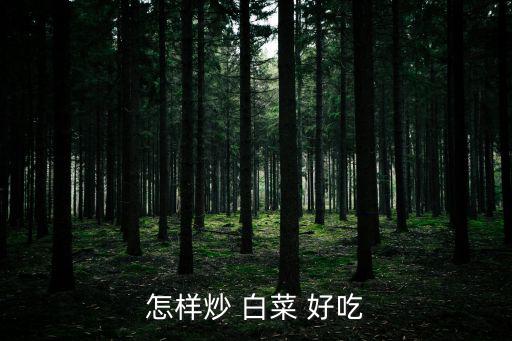 怎樣炒 白菜 好吃