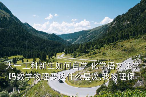 大一工科新生如何自學(xué) 化學(xué)語文還學(xué)嗎數(shù)學(xué)物理要達(dá)什么層次,我物理保...