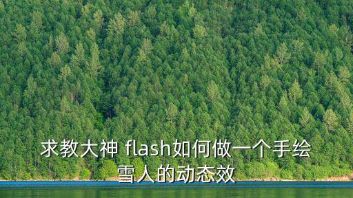 怎么畫雪人，求教大神 flash如何做一個手繪雪人的動態(tài)效