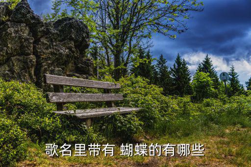 歌名里帶有 蝴蝶的有哪些