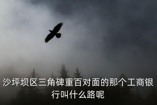 沙坪壩區(qū)三角碑重百對面的那個工商銀行叫什么路呢