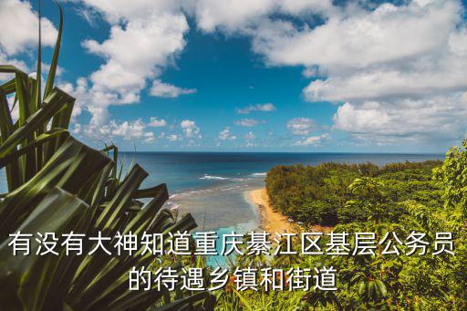 有沒有大神知道重慶綦江區基層公務員的待遇鄉鎮和街道
