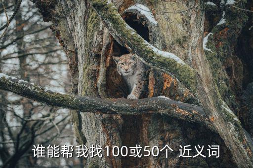 誰能幫我找100或50個 近義詞
