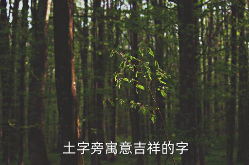  土字旁寓意吉祥的字
