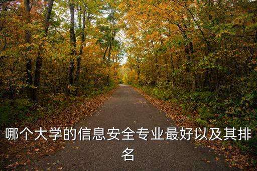 哪個大學的信息安全專業(yè)最好以及其排名