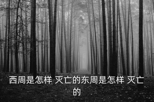 西周是怎樣 滅亡的東周是怎樣 滅亡的
