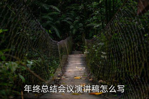 年終總結會議演講稿怎么寫