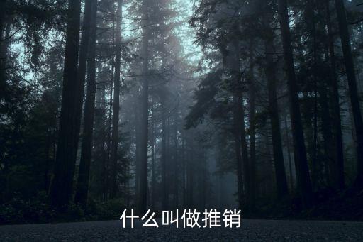什么叫做推銷