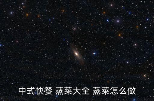中式快餐 蒸菜大全 蒸菜怎么做