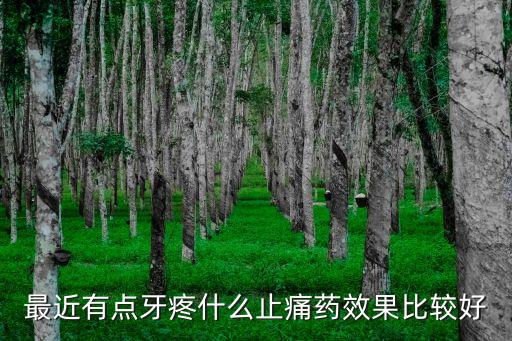 最近有點(diǎn)牙疼什么止痛藥效果比較好