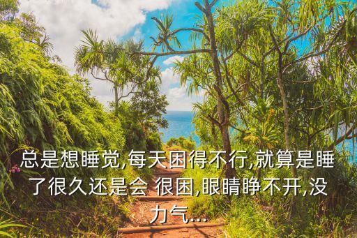 總是想睡覺,每天困得不行,就算是睡了很久還是會 很困,眼睛睜不開,沒力氣...