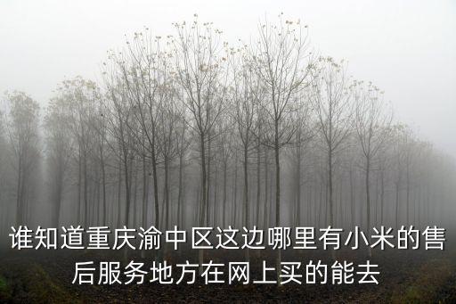 誰知道重慶渝中區這邊哪里有小米的售后服務地方在網上買的能去